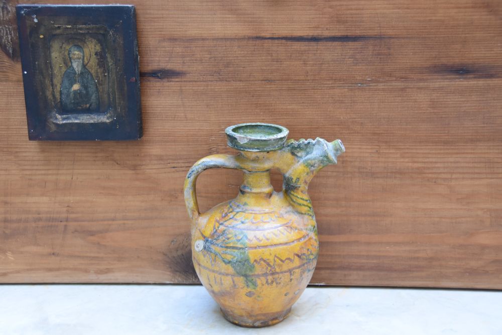 ANTIQUE CERAMIC JUG FROM EMBONA RHODES