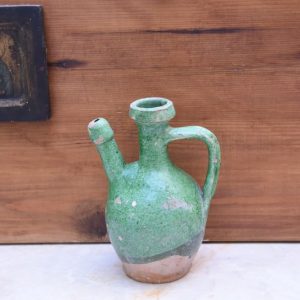 MID 19TH CENTURY ÇANAKKALE CERAMIC OIL CONTAINER