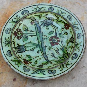 17th CENTURY ISNIK OTTOMAN TURKISH PLATE.