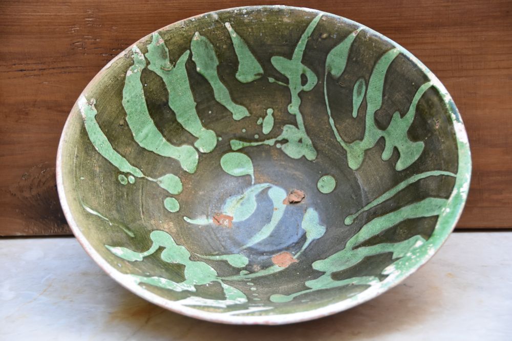 19th CENTURY ÇANAKKALE CERAMIC PLATE - Image 3