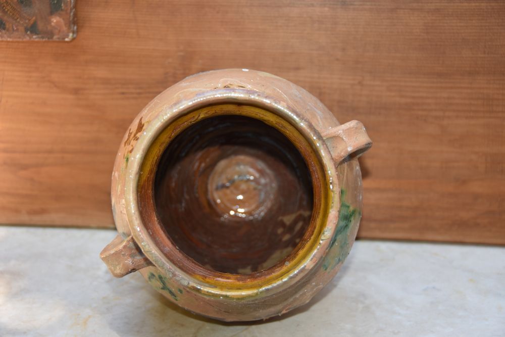 TWO HANDELED CERAMIC VASE GLAZED - Image 5